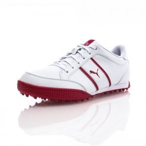 Puma Golf Monolite Cat Womens Leather Golfkengät Valkoinen / Roosa