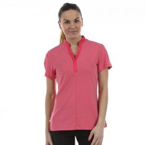 Puma Golf Polka Stripe Top Golfpikee Punainen