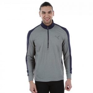 Puma Golf Powerwarm1/4 Zip Popover Golfpaita Harmaa