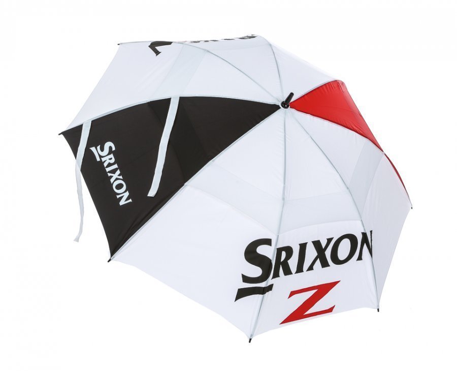 Srixon Double Canopy Golfsateenvarjo Musta / Punainen / Valkoinen