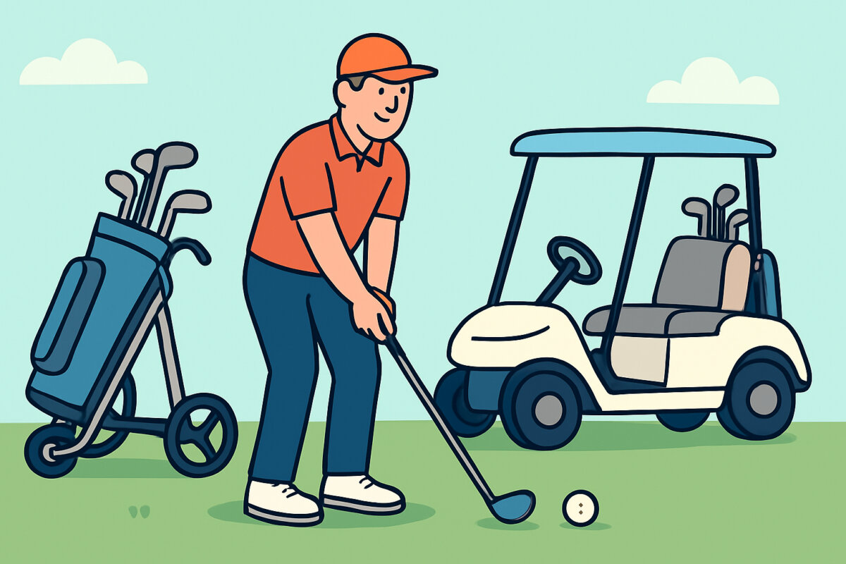 Golfkärryn valinta – käsikärry, sähkökärry vai kantokassi