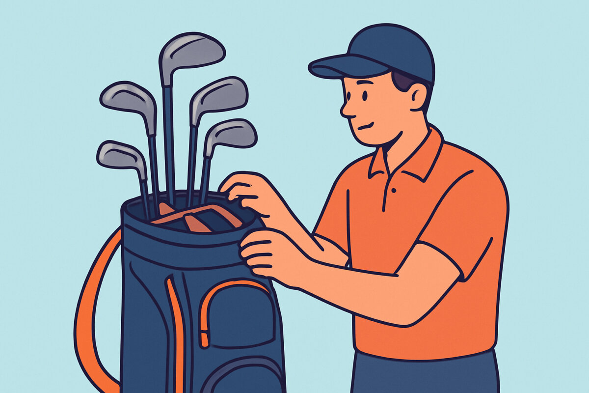 Golfkassin sisäjako ja taskut – kaikki mailat järjestyksessä