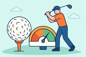 Golfpallon kompressio suhteessa svingin nopeuteen