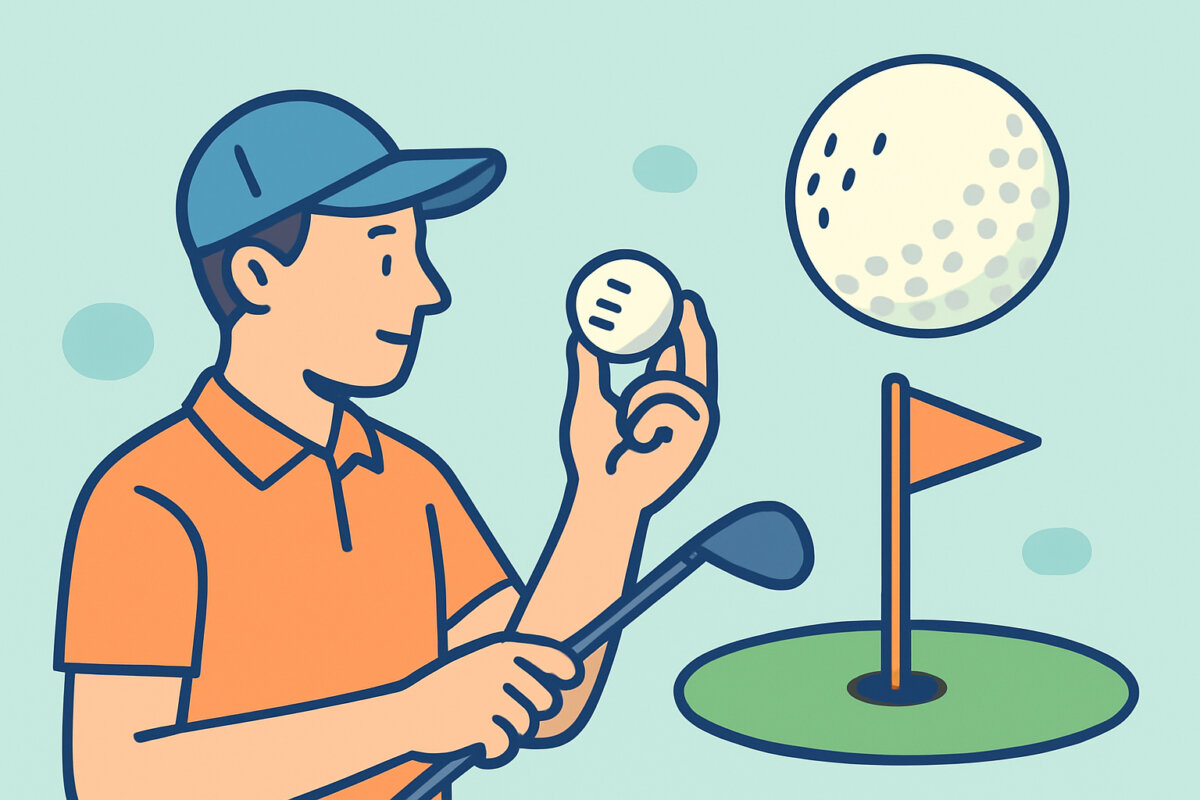 Golfpallon merkinnät ja niiden tarkoitus pelissä