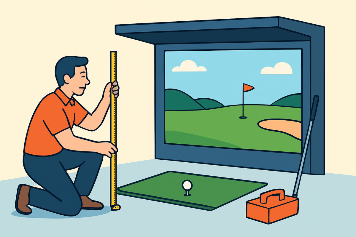 Golfsimulaattorin asennus tilaan – vaatimukset ja mitoitus