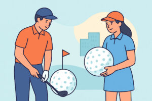 Premium-golfpallot vs. harjoituspallot – käytön ero