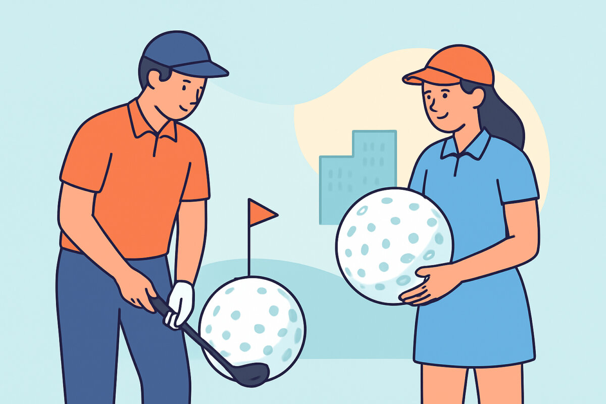 Premium-golfpallot vs. harjoituspallot – käytön ero